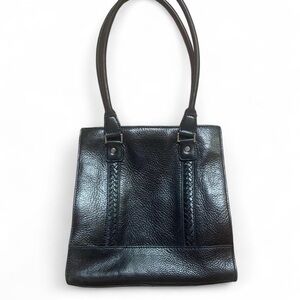 Wilsons Leather Black Leather Tote Bag